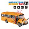 Kids Simulation Large School Bus Inertial Toys Lighting Car Model Interactive Educational Toys for Kids Birthday Christmas Gift