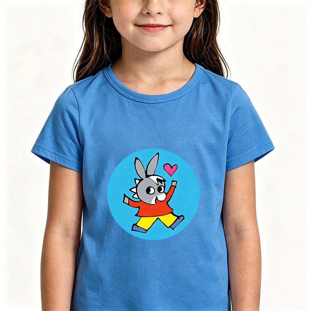 T-shirt per Bambini 100% Cotone Disegno Trotro Stampa Anime T-shirt 2-12 Anni Manica Corta Carina Ragazzi Ragazze Quotidiana Casual Toddler Estate