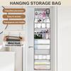 Solid Color Storage Hanging Bag Six Compartments Bag Organizer Toy Snack Storage Bag  Closet