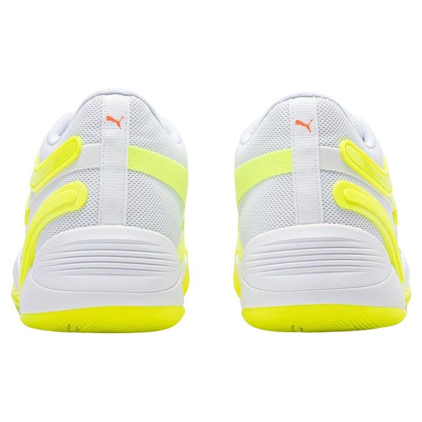 Puma Trc Blaze Court Glow Stick Low Top Basketball Shoes Men Sneakers White Yellow 377400-01
