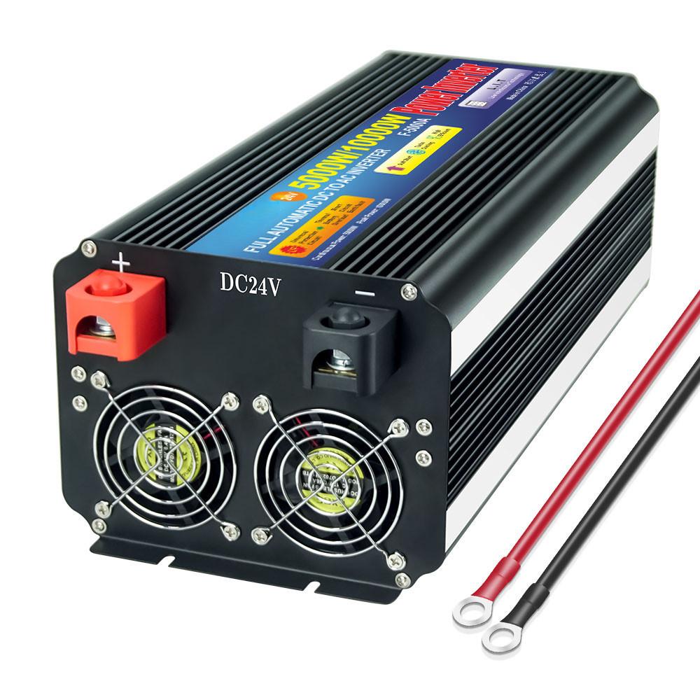 8000W High Power Car Inverter Solar Power Sine Wave Converter Outdoor Travel LCD Display Battery Inversor