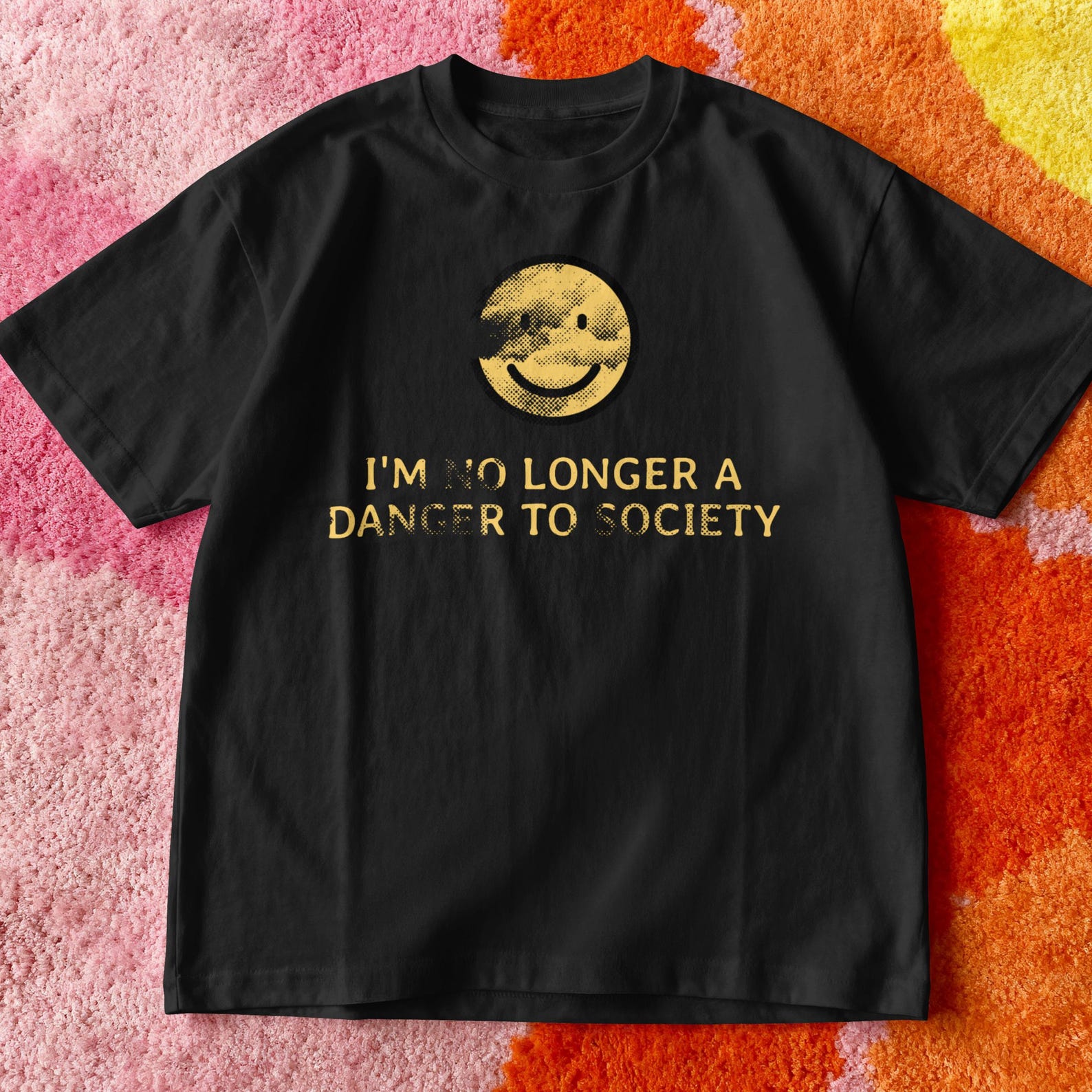I m No Longer a Danger to Society Shirt - Funny Ironic Sarcastic Tee - Vintage 2XL