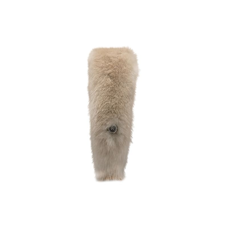 Brown Hat [serre-tete] Mink Fur Band - Ivory