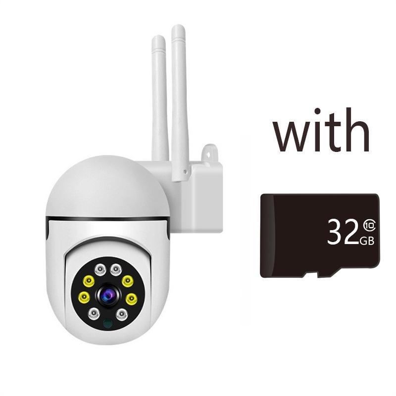 5Ghz&2.4Ghz WiFi Surveillance True 300W 3MP Security Camera 8 LEDS 4X Digital Zoom Automatic Human Tracking Wireless IP Cam Full Color EU CCTV Camera