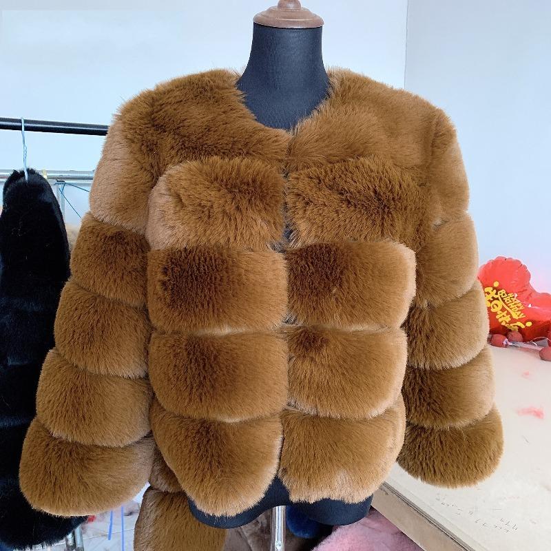 Fur Autumn and Winter New Warm Casual Splicing Women's Imitation Fox Fur Jacket Women's Clothing