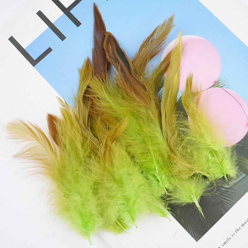 

Желтое куриное перо для поделок своими руками, ювелирных изделий и товаров для домашних животных