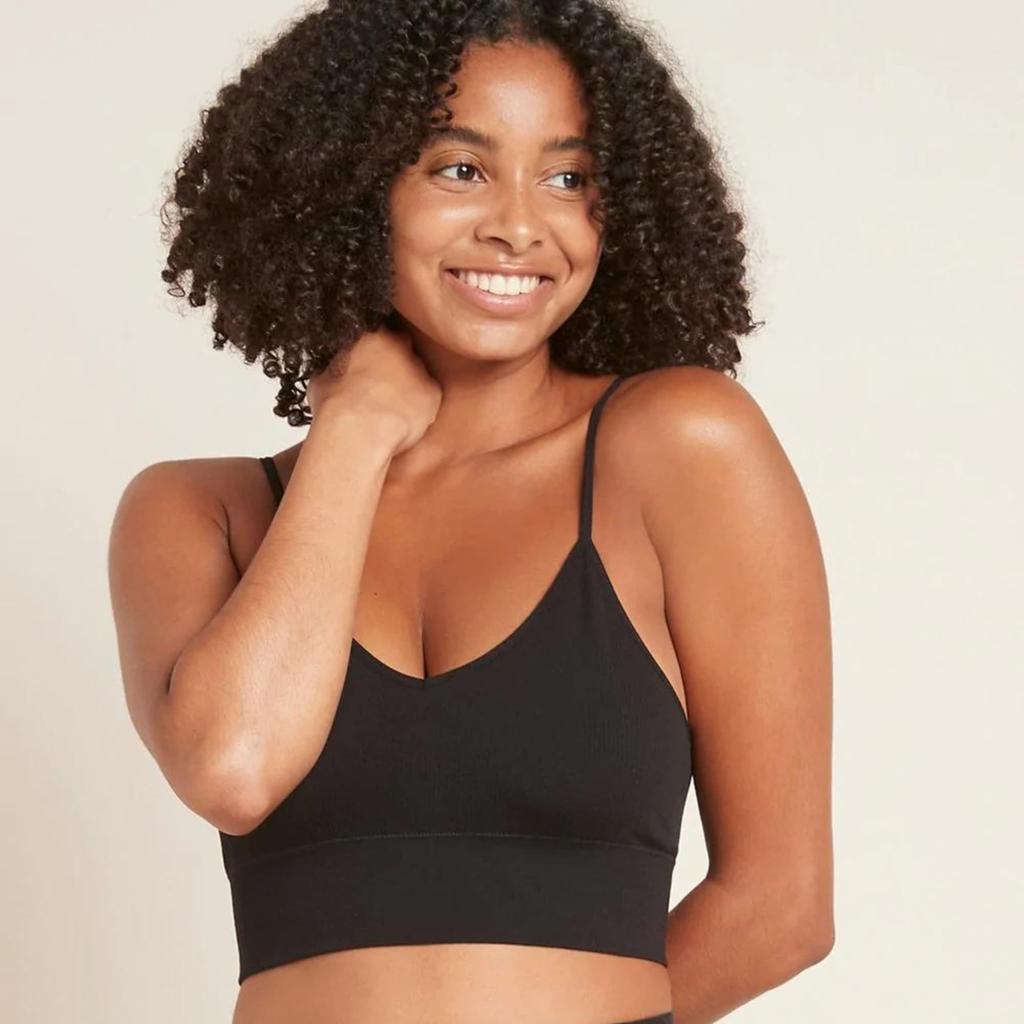 Lyolite Ribbed Low Back Bra [Boodie] (with pads)