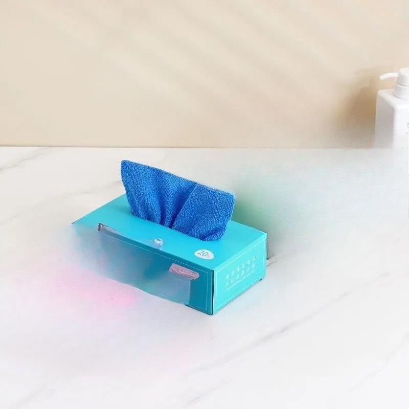 Dispensable Microfiber Kitchen Cleaning Cloths, Wet Dry Dual Use Dish Towels Household Cleaning Wipes