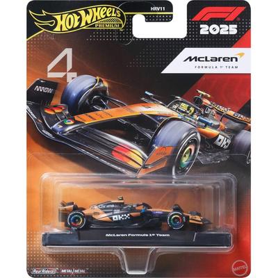 Hot Wheels 1/64 Scale Premium Diecast Formula 1 Collectible Race Car (Styles May Vary) Multicolor 1.0827 Inches