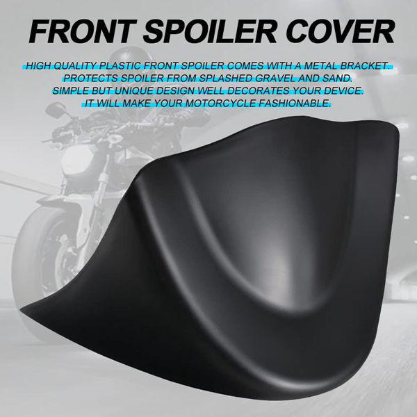 Color: Black Plastic Lower Chin Deflector Fairing Protector for Harley Davidson