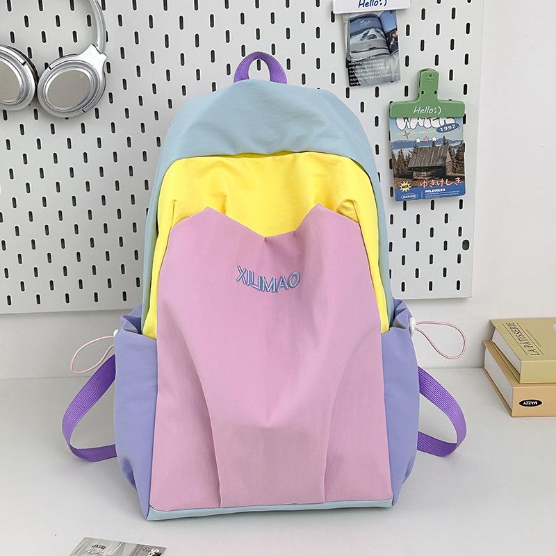 New Simple Large Capacity Lightweight Versatile Junior High School Student College Bag Women's Outdoor Travel Fashion Backpack