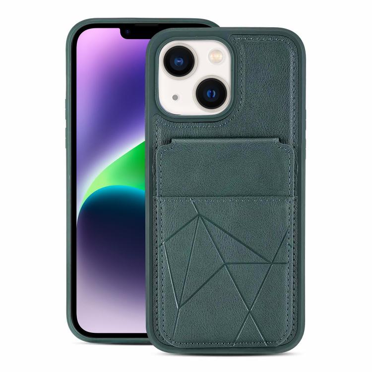 Multifunctional Vertical Flip Card Wallet Holder Vegan Leather Back Phone Case