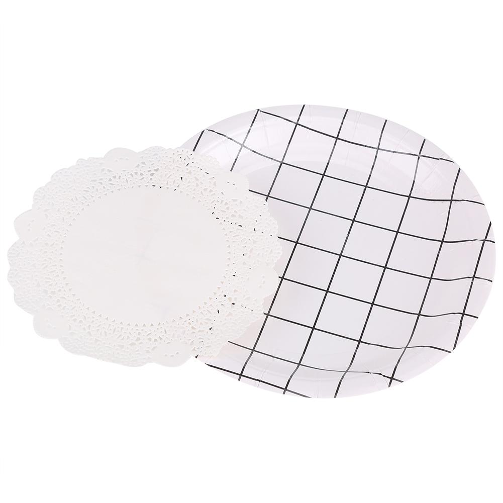 180Pcs Hollowed Decorative Paper Doilies Cake Mat Crafts Wedding Party Decoration