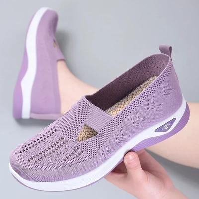 Moda Buty Sportowe Buty Damskie Wszechstronne Lekkie Antypoślizgowe Casualowe Buty do Biegania Damskie Siateczkowe Oddychające Płaska Podeszwa Damskie Sneakersy