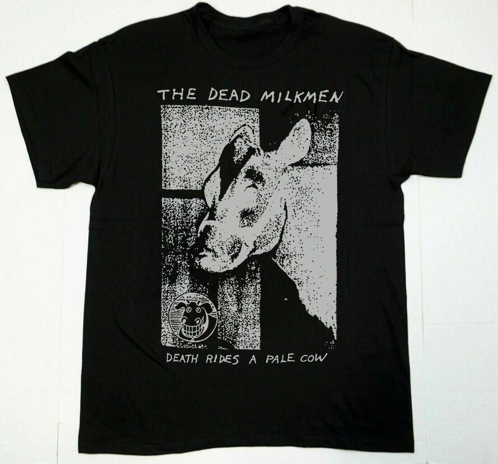 Vtg The Dead Milkmen Band Heavy Cotton Black Unisex Shirt SE587 Unisex T-Shirt S