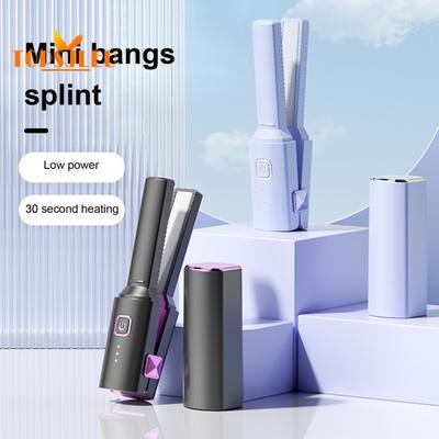 Portable Cordless Hair Straightener,30 Seconds Quick Heat,Dual Purpose Styler,USB Charging,Auto Off,Wireless Anti Scalding,Travel Hair Styler