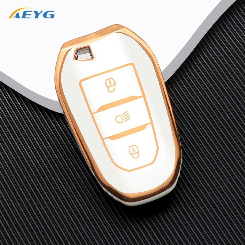 Měkké TPU Pouzdro na klíč od auta Kryt Skořepina Držák Fob Pro Peugeot 308 408 508 2008 3008 4008 5008 Pro Citroen C4 C6 C3-XR Příslušenství