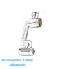 4 Modes Water Outlet Faucet Water Extension Flexible Faucet Arm  Bathroom Basin