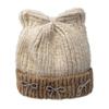 Autumn and Winter New Cute Cat Ears Bow Woolen Hat Versatile Women's Large Head Circumference Ear Protection Knitted Cold Hat