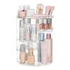 360 Degree Rotating Cosmetic Storage Organizer Skincare Stand Multilayered Acrylic Rack for Makeup and Beauty Tools