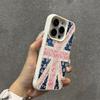 Floral Flag Pattern Lichee Leather Pattern Phone Case For IPhone 17 13 Pro Max 11 12 16 Plus 15 14 17E 16E Transparent Cover