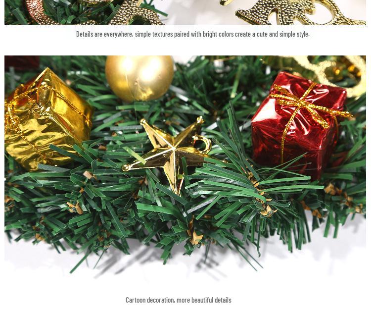 2025 Weihnachtsfensterkranz - 30CM Feiertagsdekoration für Einkaufszentren & Hotels