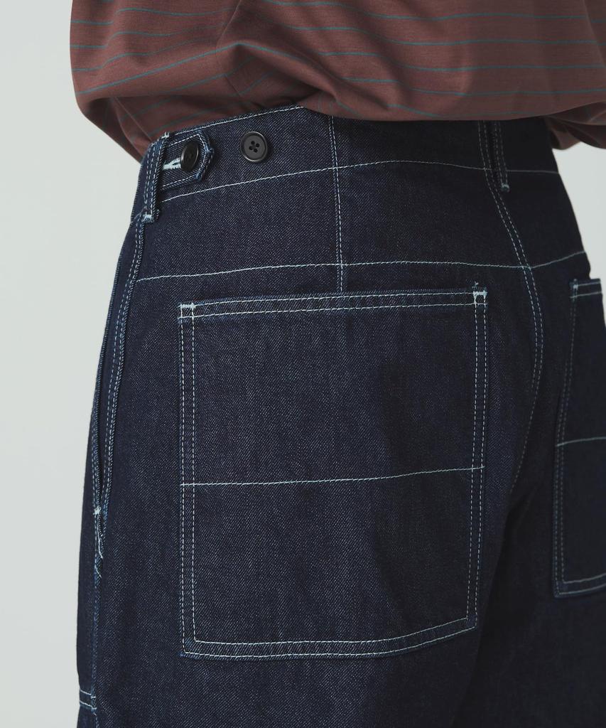 Snow Peak TAKIBI Denim Pants and Size L PA-25AU008, Men's Women's Indigo,