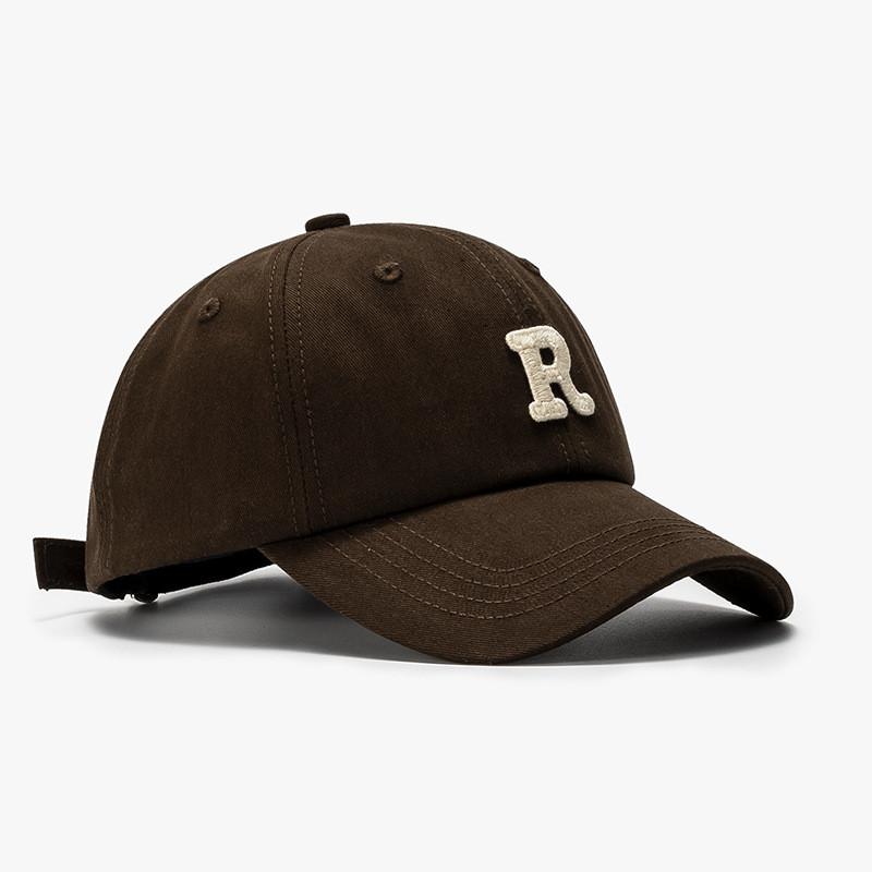 Cotton Baseball Cap For Women With Embroidered Letter Design Summer Sun Protection Casual Outdoor