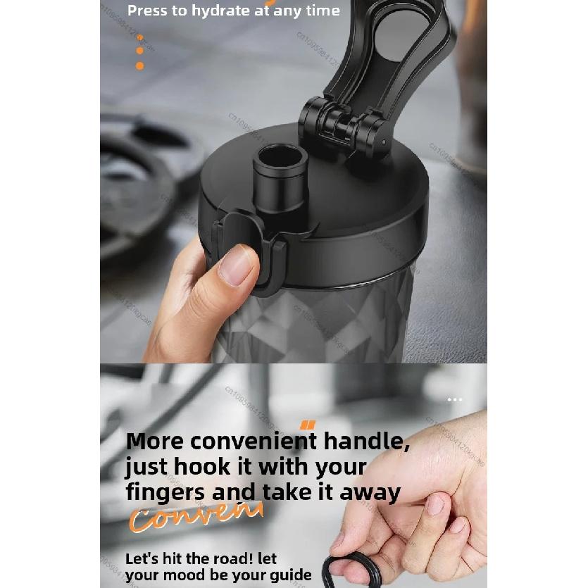 Copo Liquidificador Elétrico Portátil de 700ML Copo Liquidificador Portátil para Leite em Pó Proteína em Pó Liquidificador Copo Misturador Automático Viagem Exterior Esporte Academia
