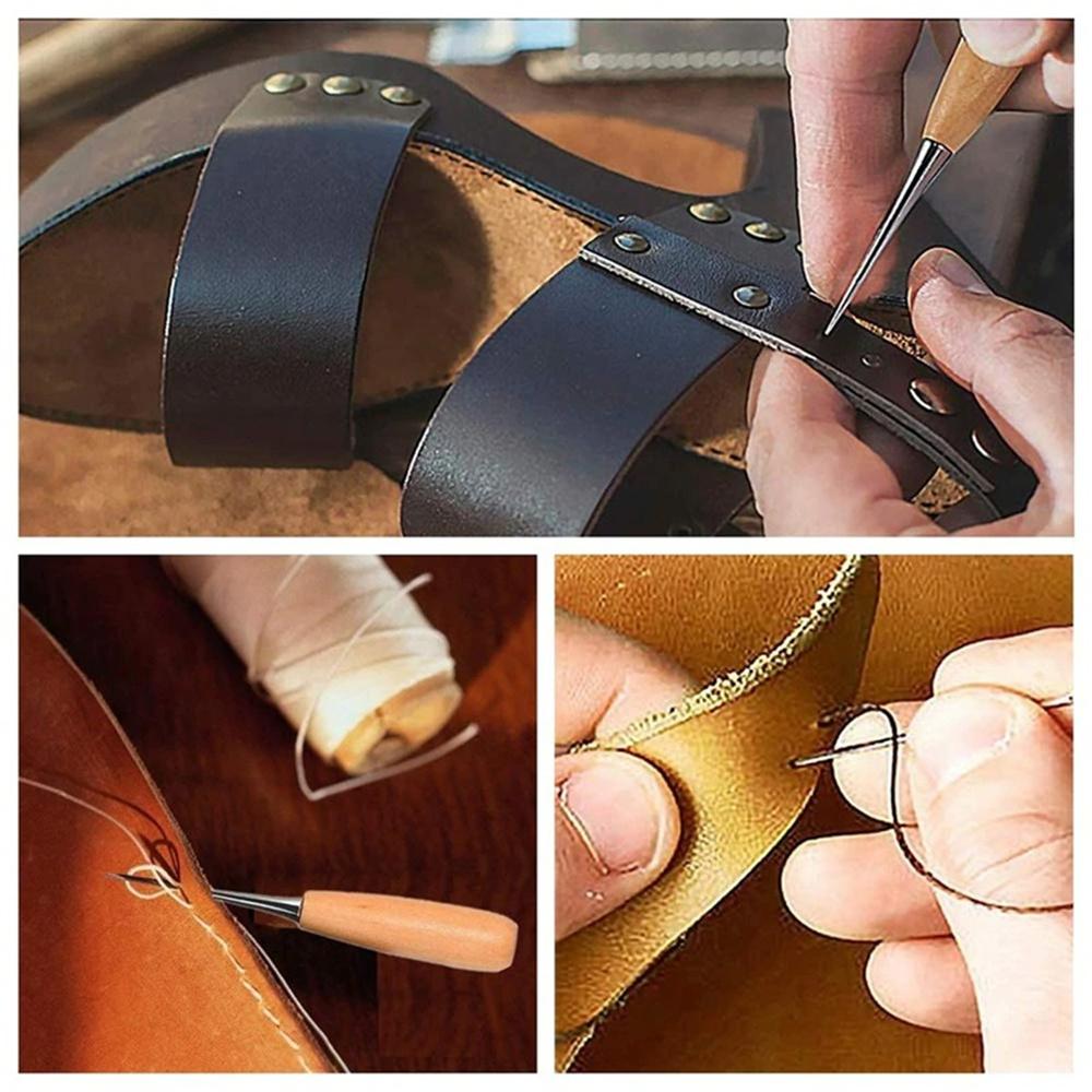 Hand sewing kit with 29 needles, threads, for repairing upholstery, rugs, leather sofas, canvas