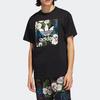 adidas Originals Trefoil Floral Print Short Sleeve T-Shirt Men Tops Black EC7360