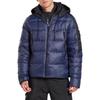 Reebok Colorblock Kapuzenjacke Bequem Warm Sportlich Lässig Daunenjacke Herrenjacke Blau FU1689