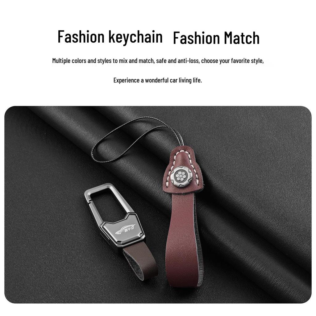 Luxury Full-Coverage Genuine Leather Protective Case for Xiaomi SU7 Key Fob & Car Key Holder