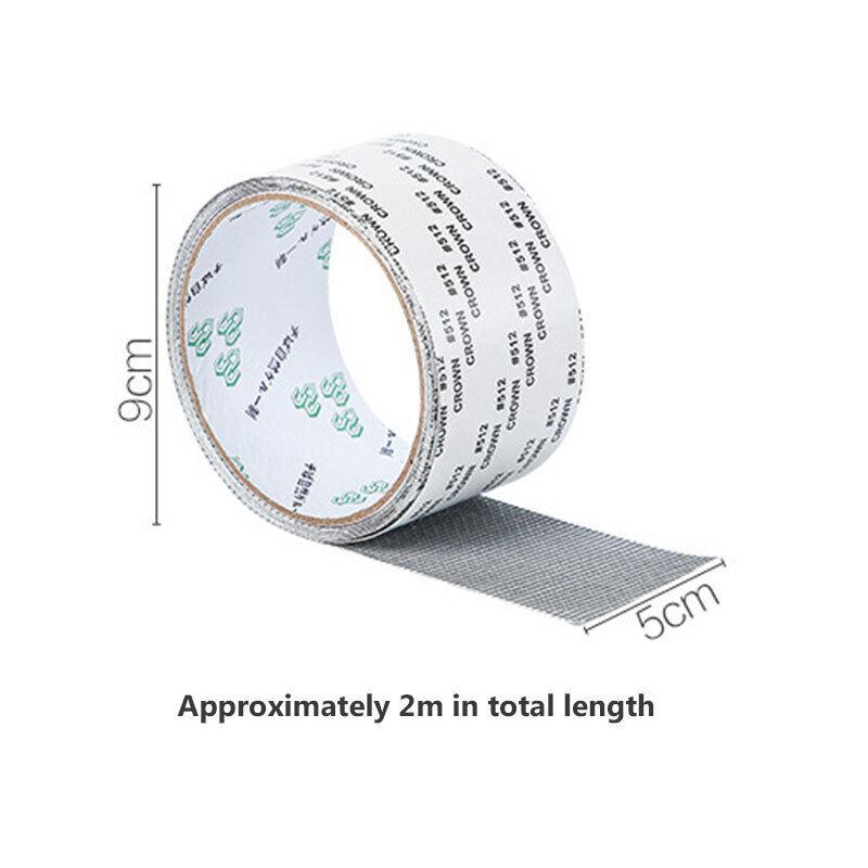 Window Screen Repair Tape Self-adhesive Mosquito Net Tears Holes Patch Tape Seal Easy-to-Apply Waterproof Mesh Patch