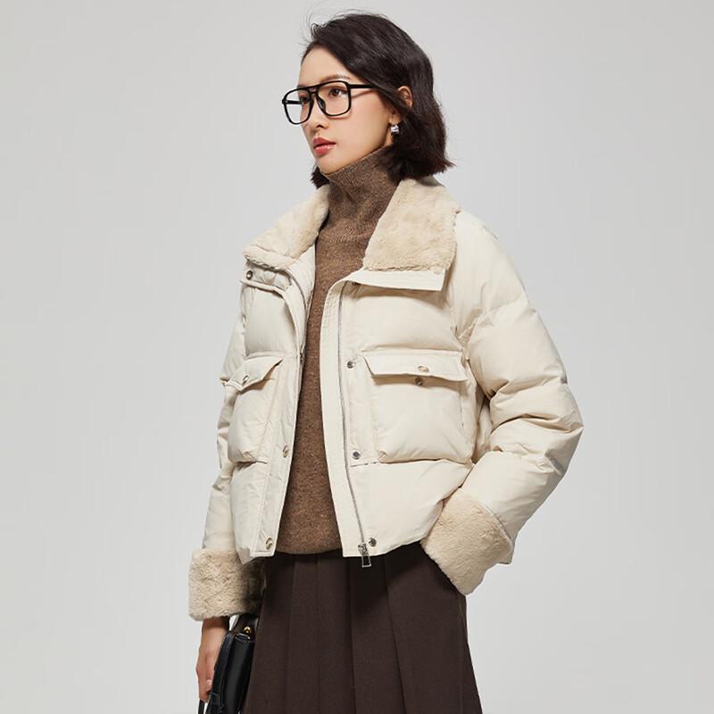 Shetu Women's Relaxed Fit Down Jacket with Large Pockets