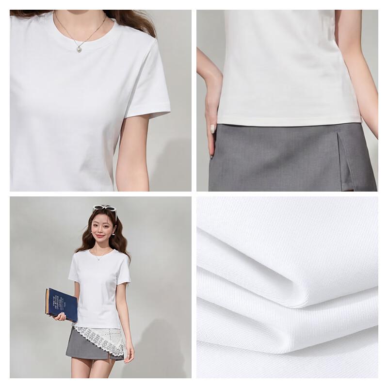 MJ STYLE Women's Round Neck T-shirt & Wide-leg Pants Set