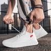 Comfortable Flying Weave Men's Casual Shoes Fashion Lightweight Man Casual Sneakers Summer Breathable Men Athletic Jogging Shoes