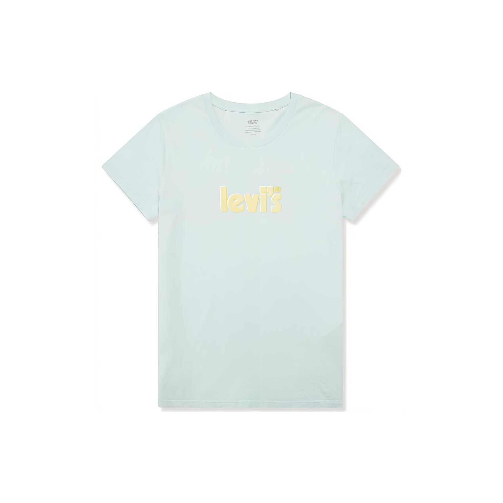 

Женская футболка Levis с принтом букв, круглым вырезом и короткими рукавами, топы, зеленый 17369-2051 XS