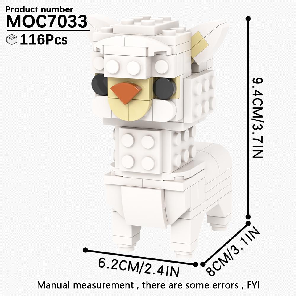 MOOXI Animal Series MOC Brick Panda Tiger Cat BrickHeaded Ser Model Adultes Building Block Kids Education Toys For Children Gift