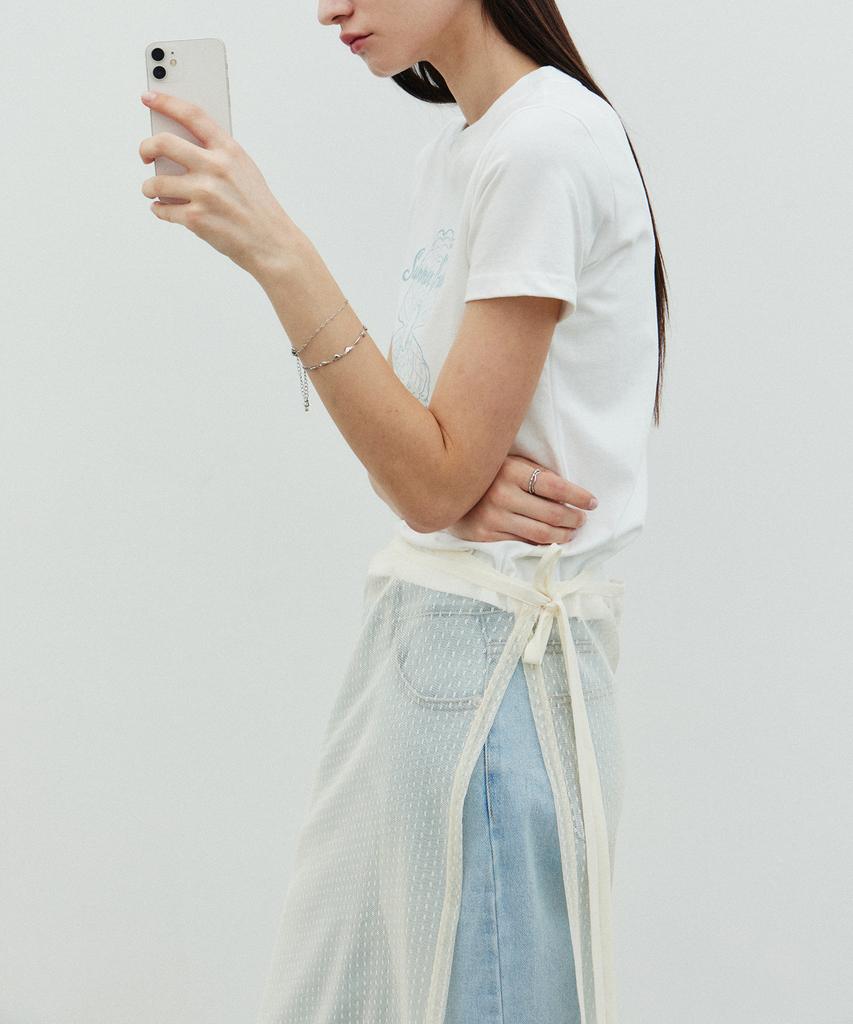 Itove Seoul See-Through Layered Wrap Skirt Cm