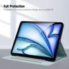 Wallet Case for iPad Air 13 (2025)/(2024)/iPad Pro 12.9 (2021)/(2020) 3D Effect Cat Pattern Leather Stand Table Cover