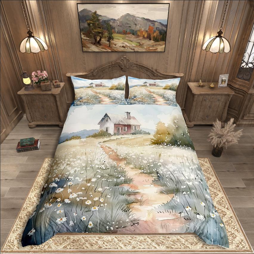 

Comforter Homewish Chic Flower Botanical Plants For Teens Bedding Setspring Graden Decor Comforter (quilt)-EU Single(135*200cm)3pcs