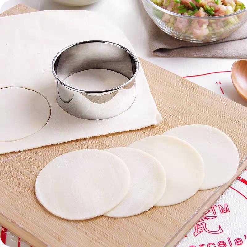 Stainless Steel Round Biscuit Mold Cookies Cutter DIY Cake Cookie Mousse Mold Home Kitchen Professional Baking Dough Supplies