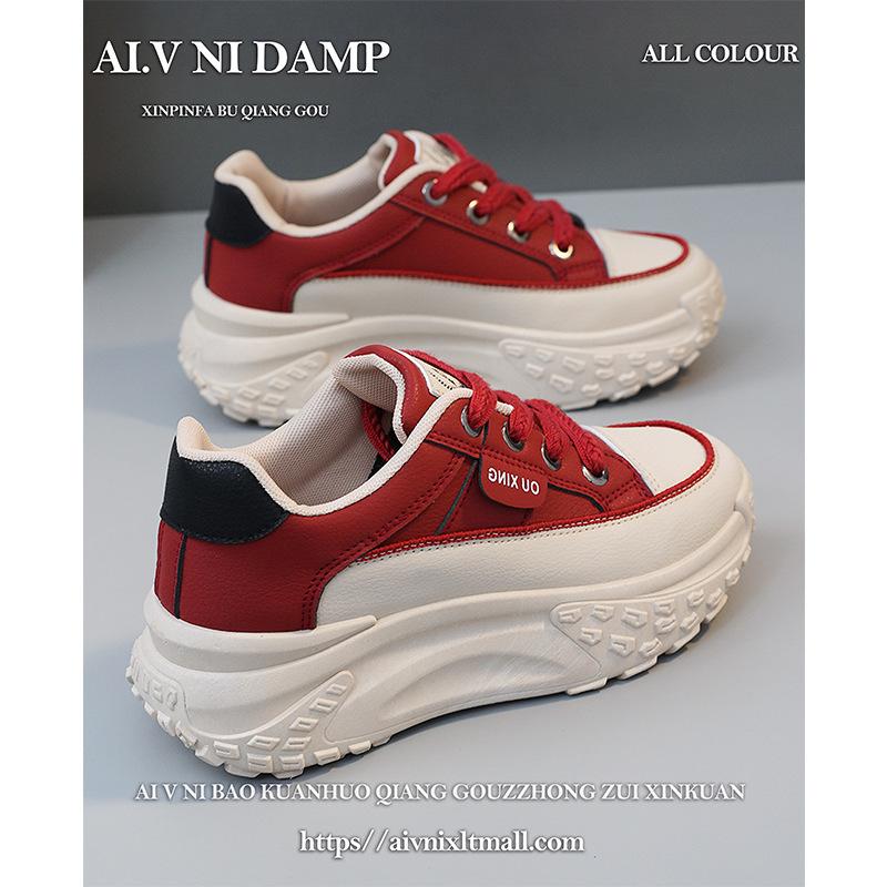 

Популярные кроссовки для пап детские весна и осень толстая подошва 2025 новые интернет-знаменитость повседневные спортивные женские туфли студенческие кроссовки для бега 35 красный