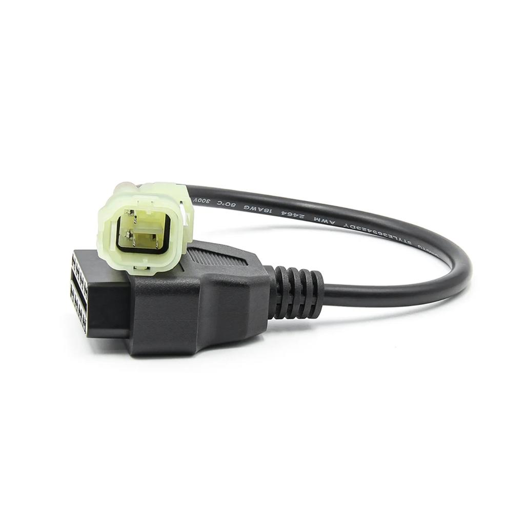 OBD2 Kabel für Honda 4Pin 6Pin Motorrad zu OBDII 16 Pin Kabel 4 Pin/6 Pin Stecker Kabel Motorrad Diagnose Verlängerungskabel