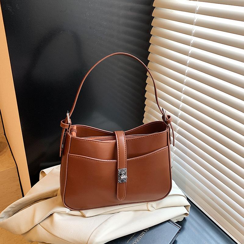 Niche Texture Handbag Women's Bag 2025 New Commuter Underarm Bag Simple and Versatile Messenger Method Mixed Bag