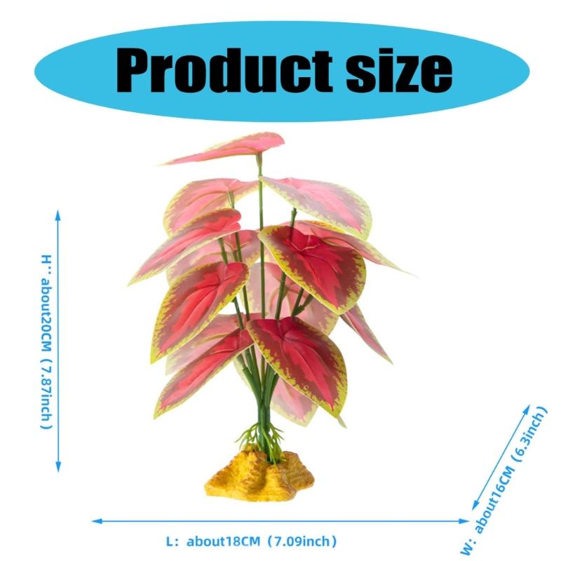 Artificial Grass for Reptiles Tanks Flexible and Safe Decoration Comfortable Environment Plant Grass Landscaping