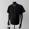 2026 Summer Men's Trendy Japanese Retro Patchwork Heavyweight Loose Casual T-Shirt