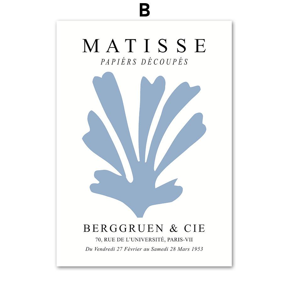 Blue Henri Matisse William Morris Flower Market Wall Art Canvas Painting Posters And Prints Wall Pictures For Living Room Decor