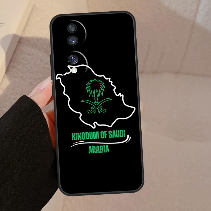 Kingdom of Saudi Arabia Flag For Honor Magic V5 5 6 7 Pro Case For Honor 200 400 Lite 50 70 90 X8a X8b X9a X9b X9c Cover